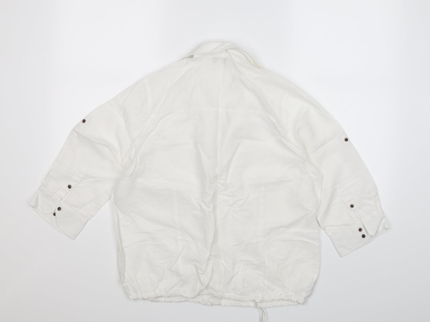 Papaya Womens White   Basic Blouse Size 16