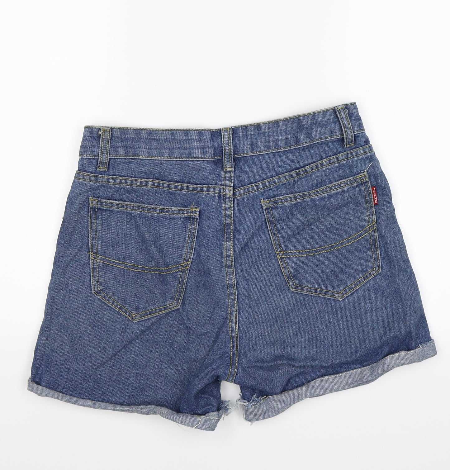 Preworn Womens Blue  Denim Cut-Off Shorts Size 12