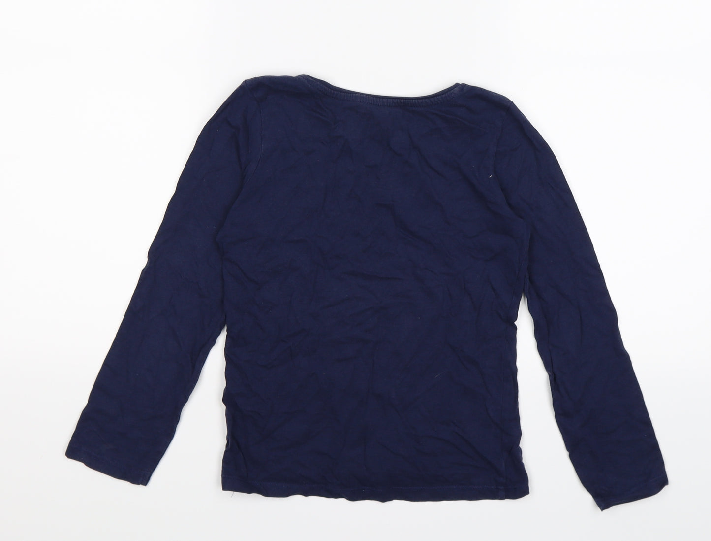 Primark Girls Blue   Basic T-Shirt Size 7-8 Years  - LITTLE LOVE BUTTERFLY