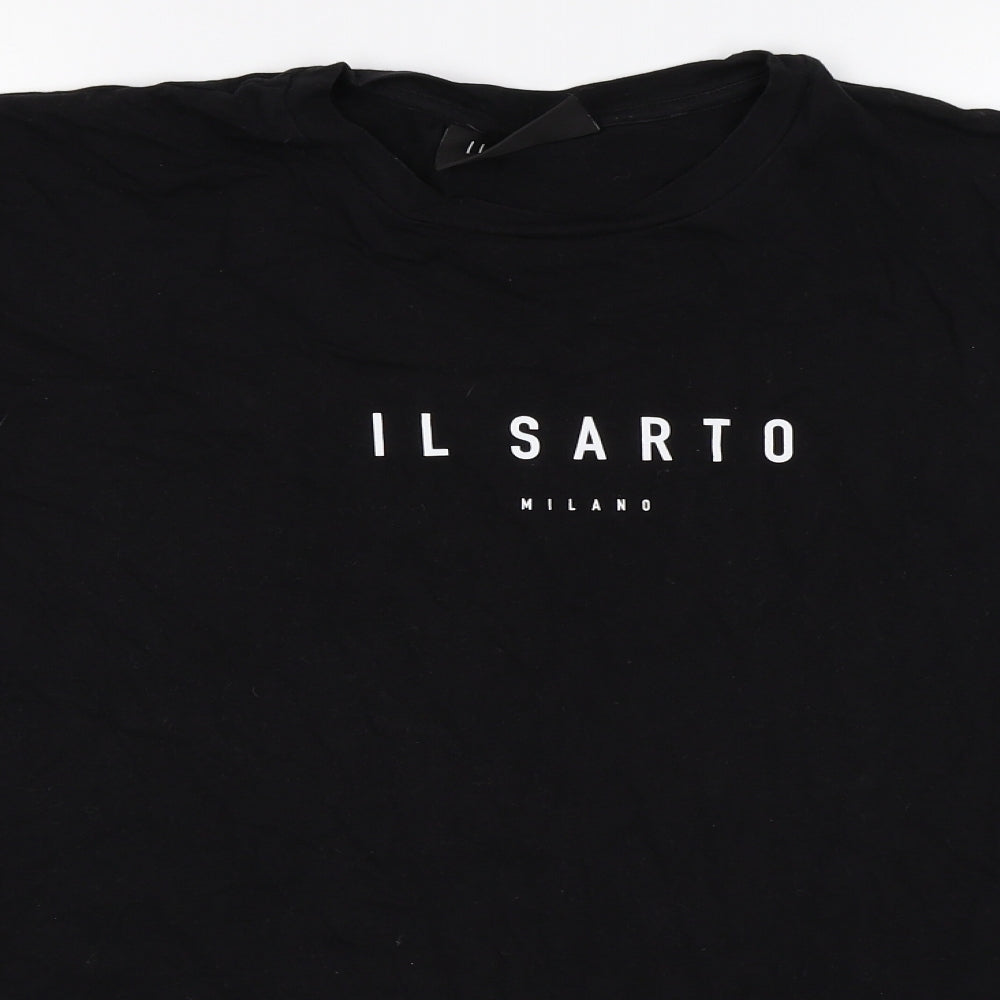 Il Sarto Mens Black    T-Shirt Size L