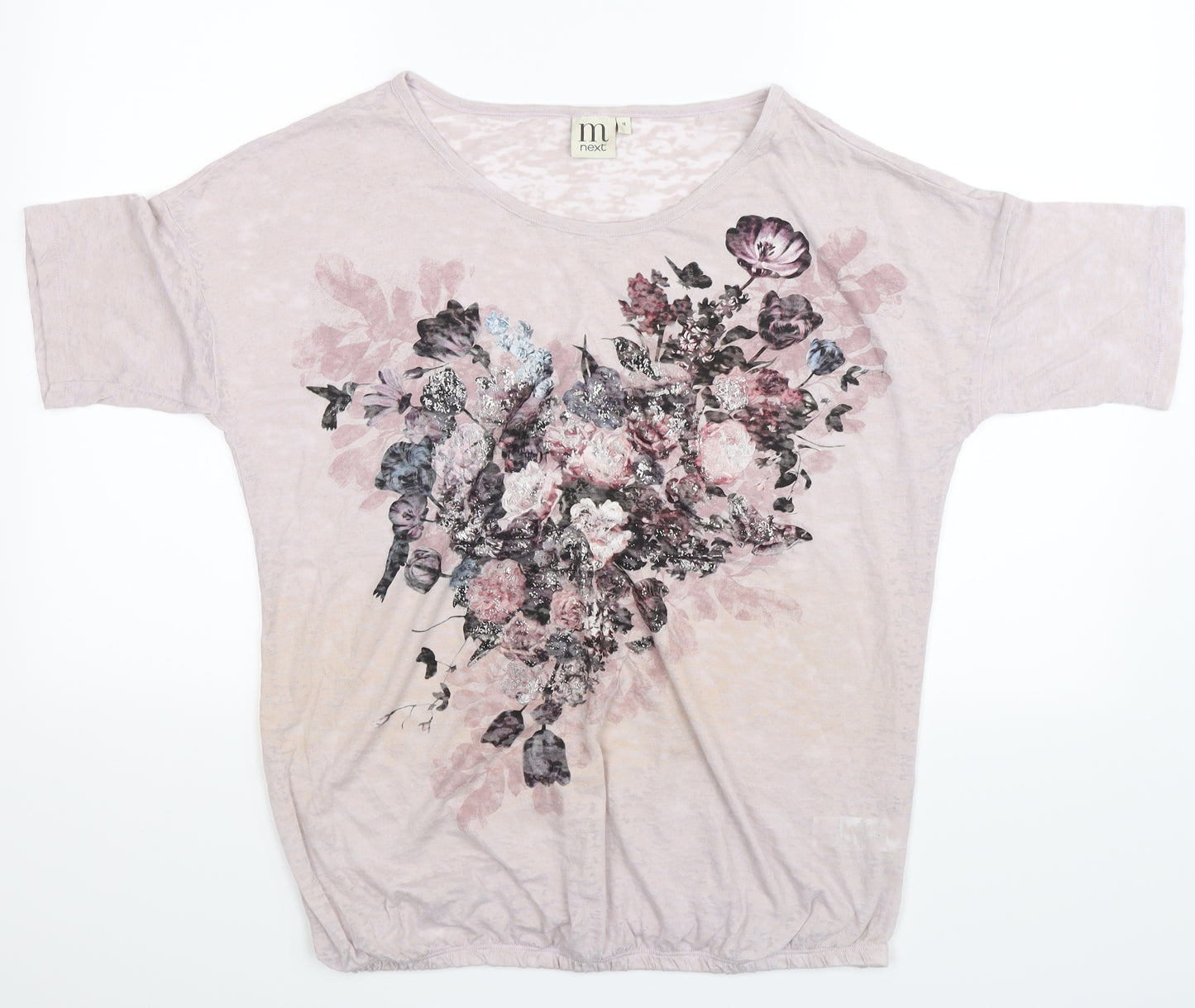 NEXT Womens Pink Floral  Tunic T-Shirt Size 16