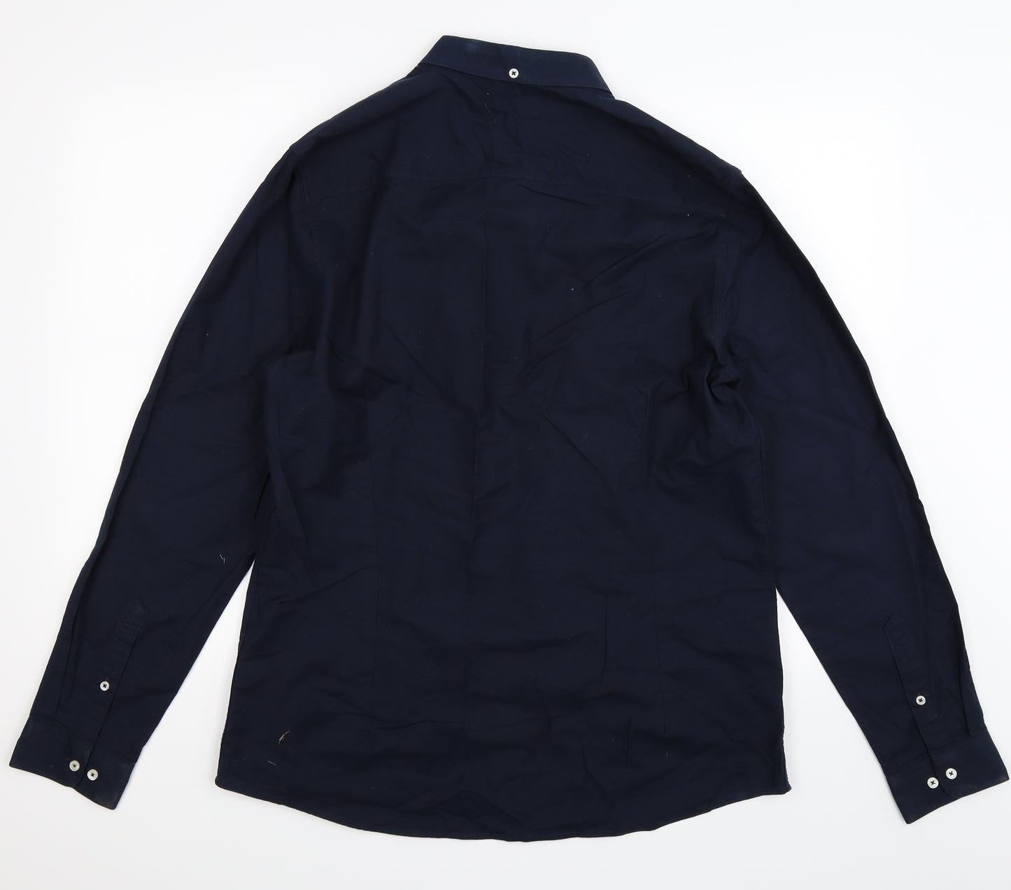 NEXT Mens Blue    Dress Shirt Size L
