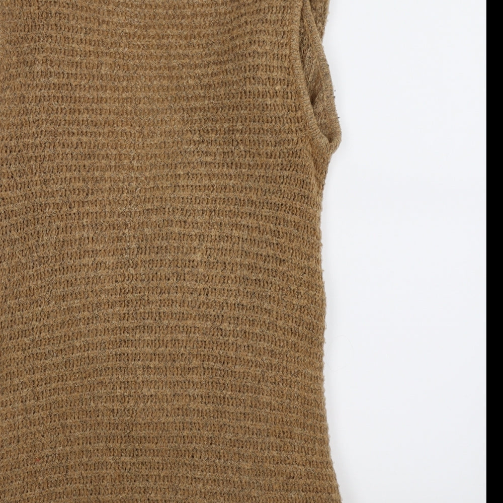 George Womens Brown  Knit Vest Jumper Size M  - WATERFALL