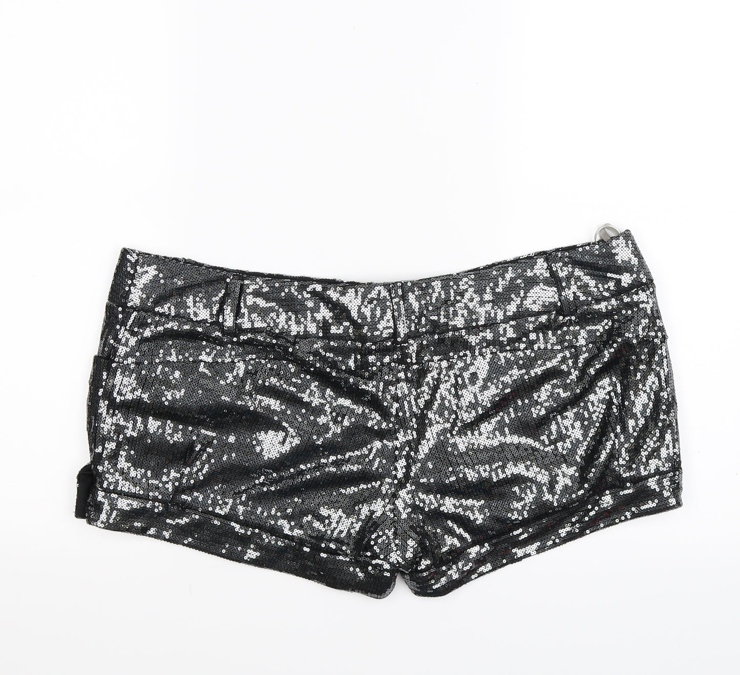 River Island Womens Silver   Hot Pants Shorts Size 16