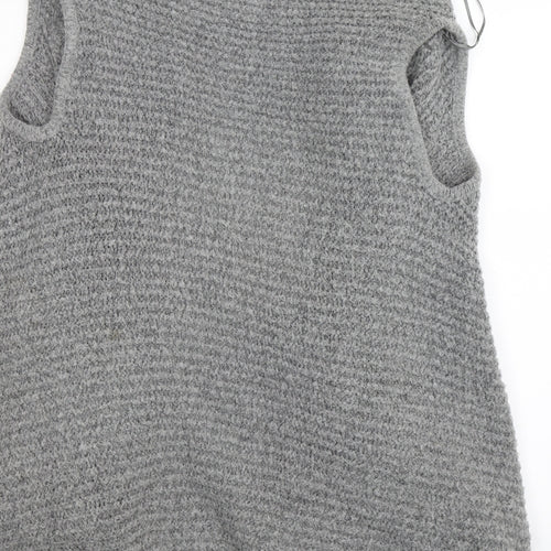 George Womens Grey  Knit Vest Jumper Size M  - WATERFALL