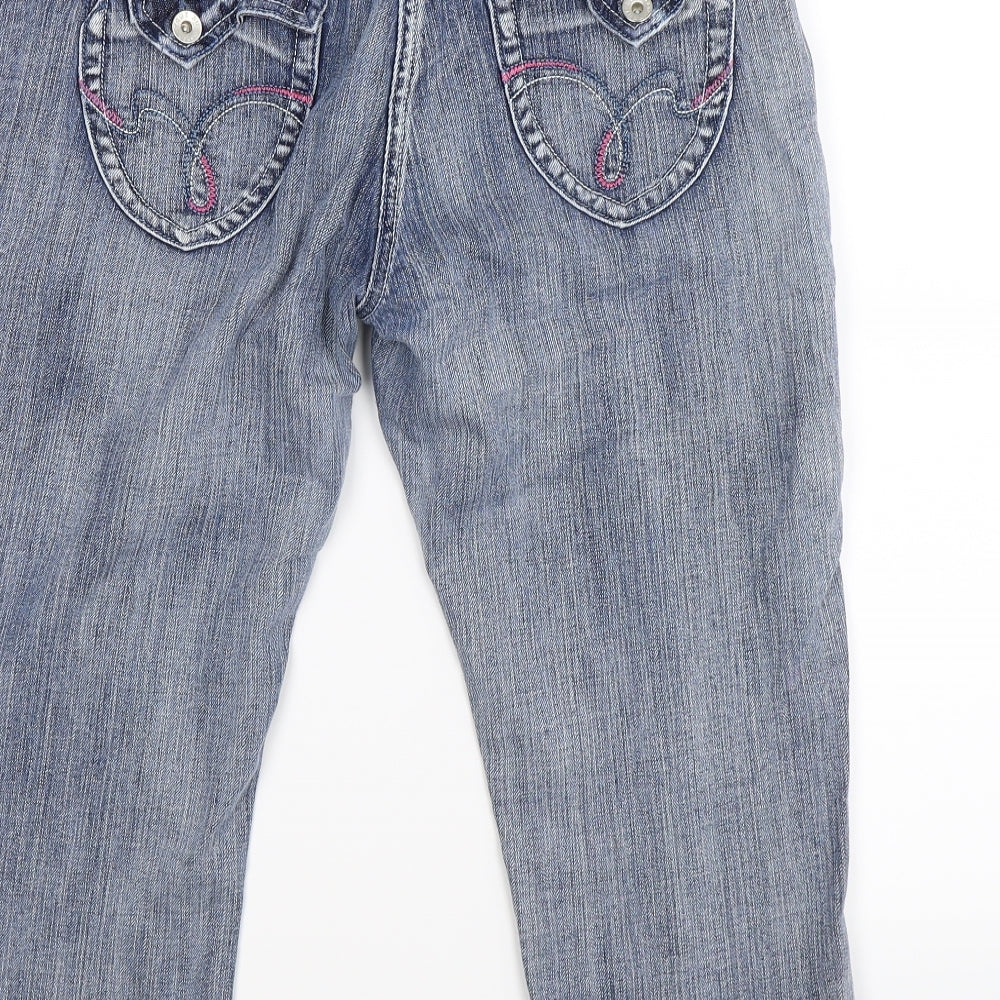 TRUE 2 U Womens Blue  Denim Cut-Off Shorts Size 12