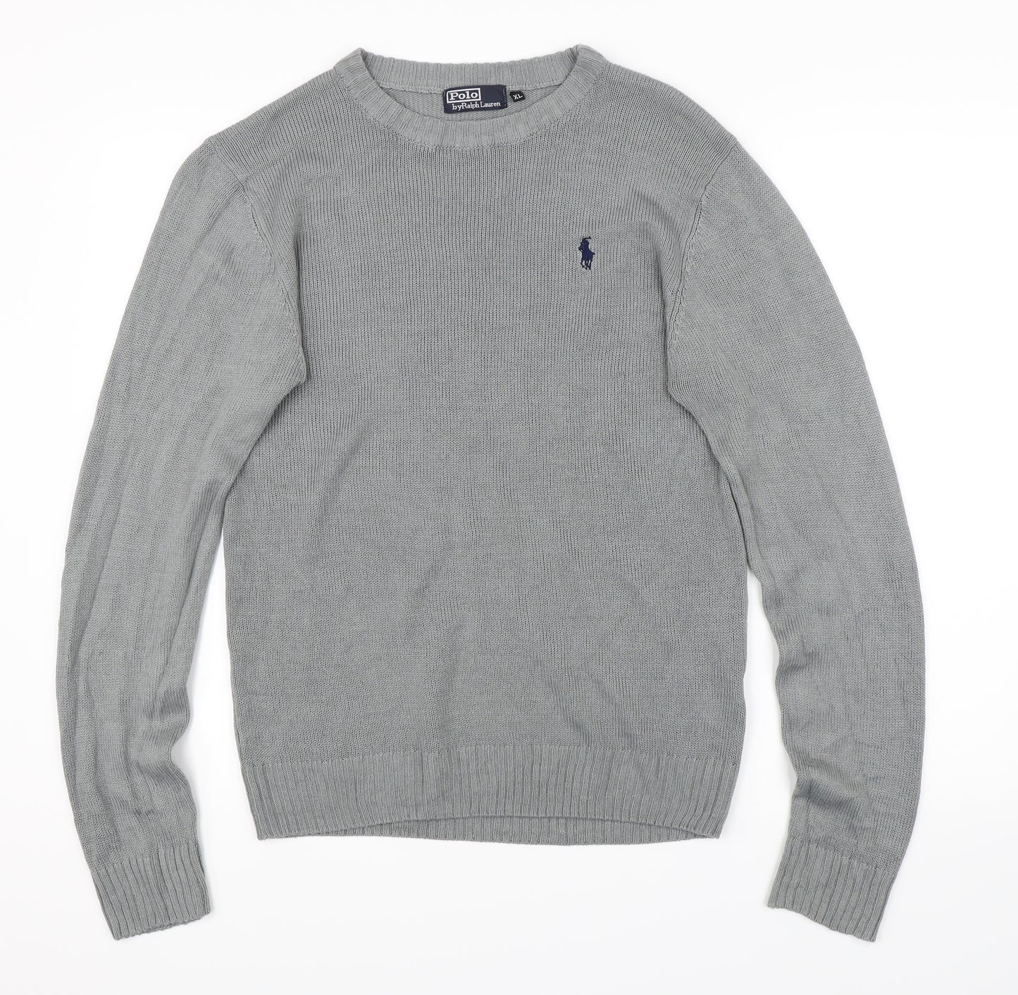 Polo Ralph Lauren Mens Grey  Knit Pullover Jumper Size 2XL