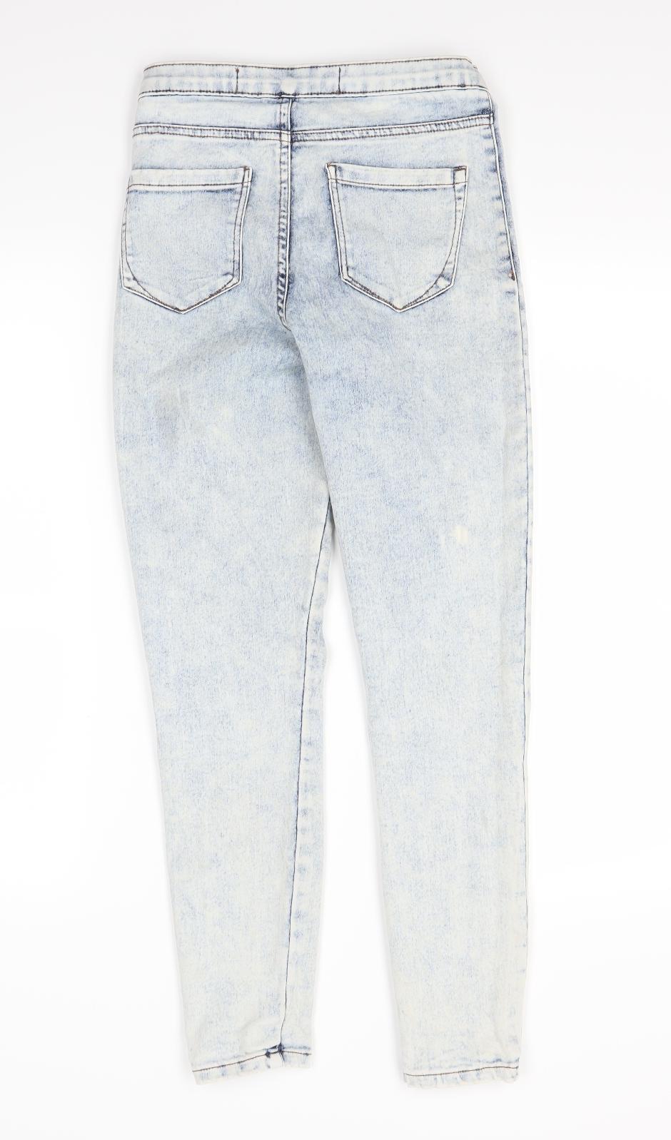 Primark Womens Black  Denim Jegging Jeans Size 6 L26 in