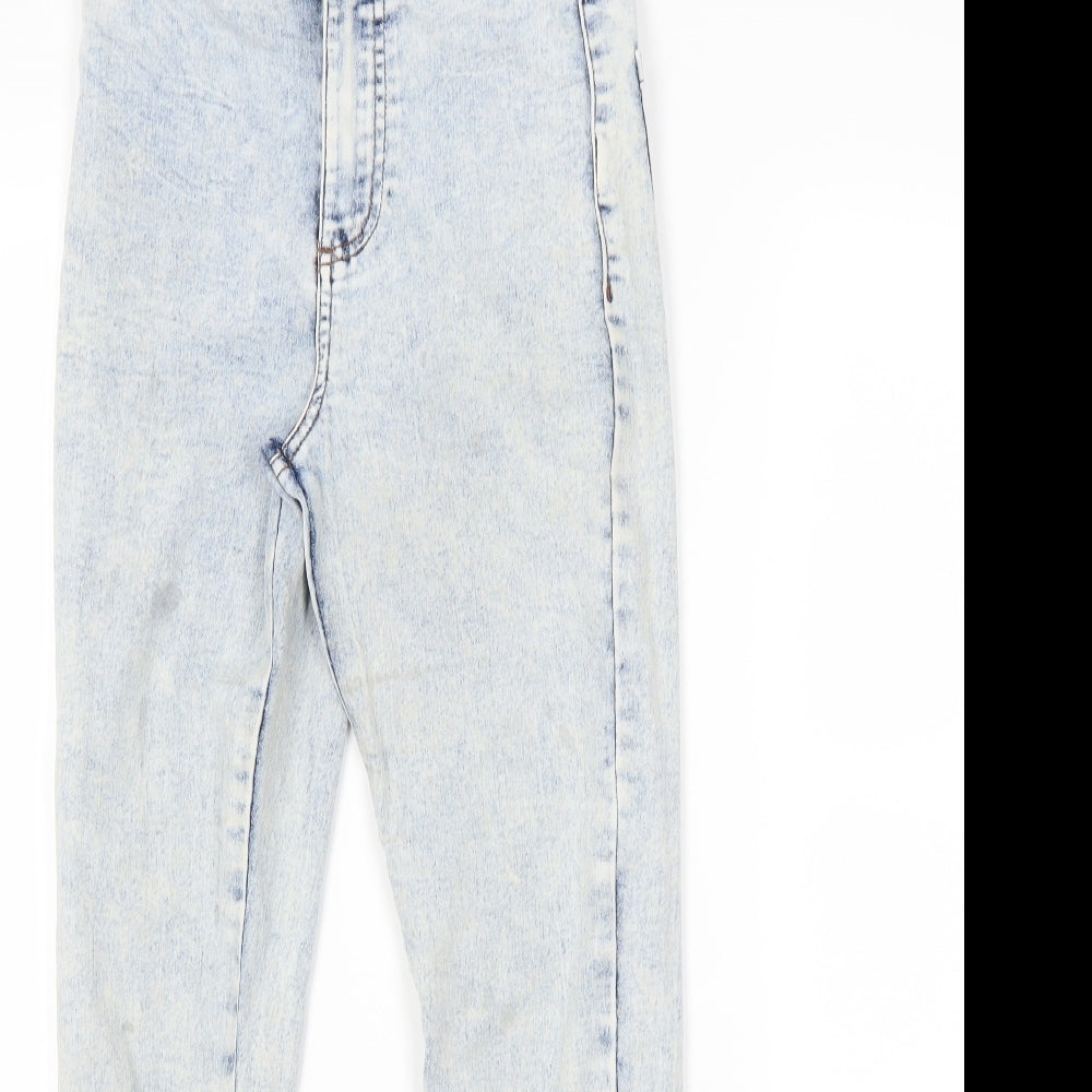 Primark Womens Black  Denim Jegging Jeans Size 6 L26 in