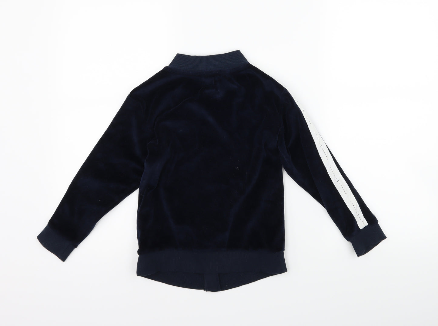 River Island Girls Blue  Velour Jacket  Size 5-6 Years