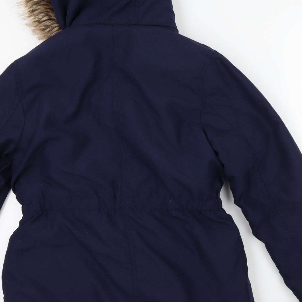 George Girls Blue   Rain Coat Coat Size 11-12 Years