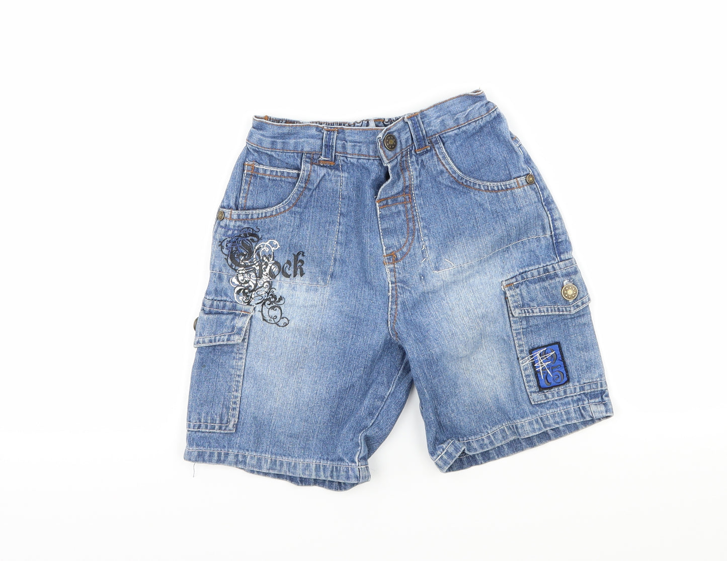 KIDS STUFF Boys Blue  Denim Bermuda Shorts Size 2 Years