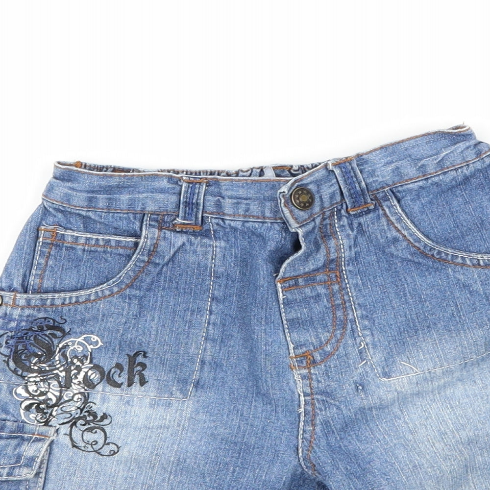 KIDS STUFF Boys Blue  Denim Bermuda Shorts Size 2 Years