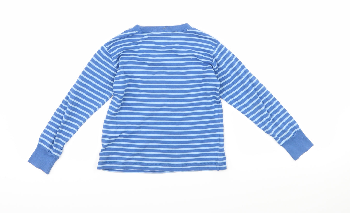 baby cotton Boys Blue Striped  Basic T-Shirt Size 3 Years  - skii