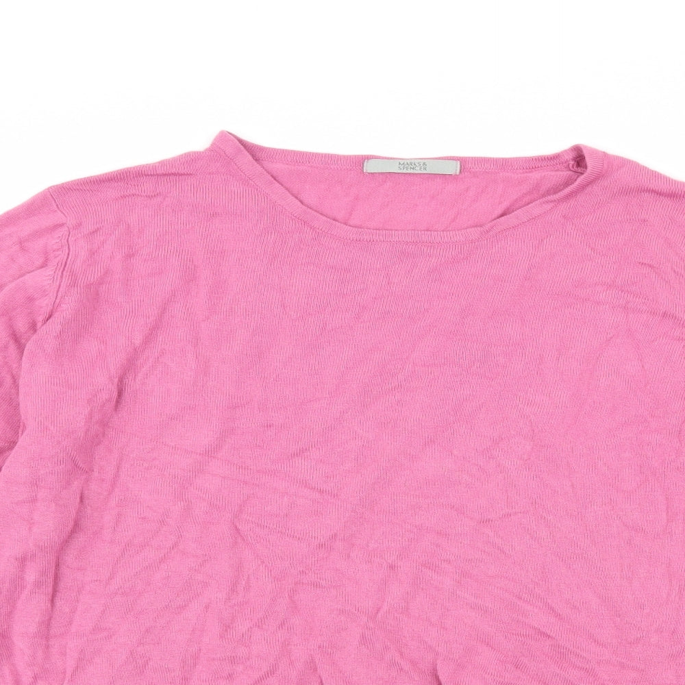 Marks and Spencer Womens Purple   Pullover Jumper Size 18
