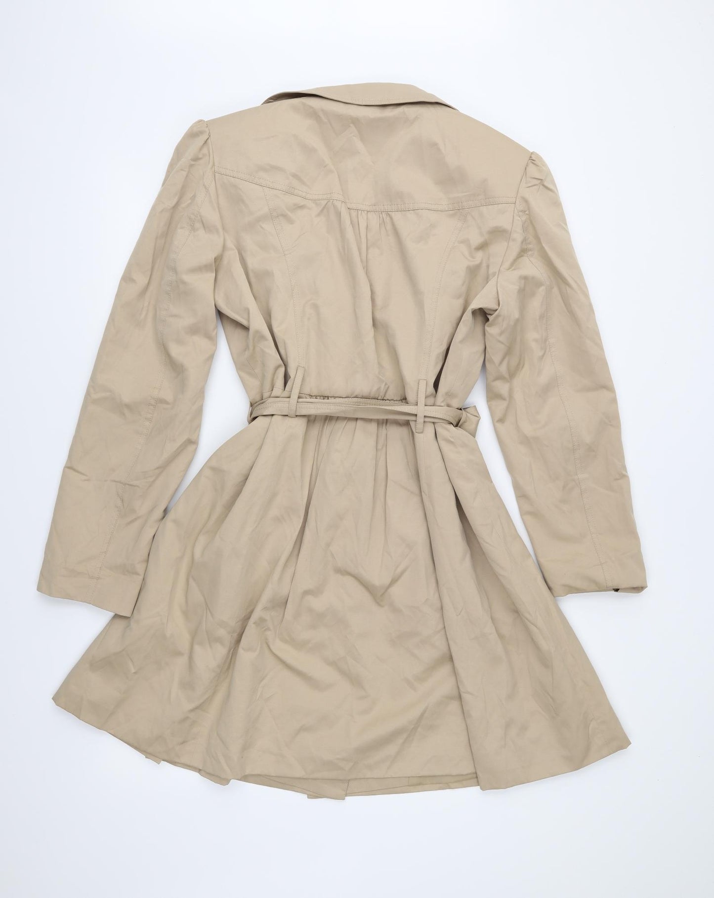 Dorothy Perkins Womens Beige   Trench Coat Coat Size 18