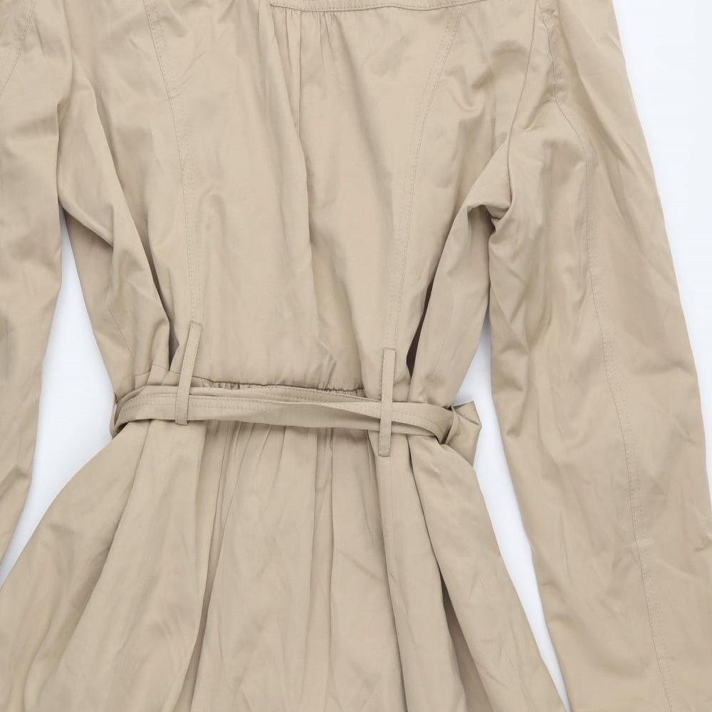 Dorothy Perkins Womens Beige   Trench Coat Coat Size 18