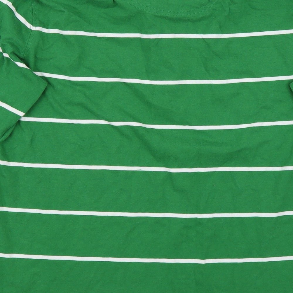 Rugby World Cup Womens Green Striped  Basic Polo Size 14  - Ireland World Cup 2015