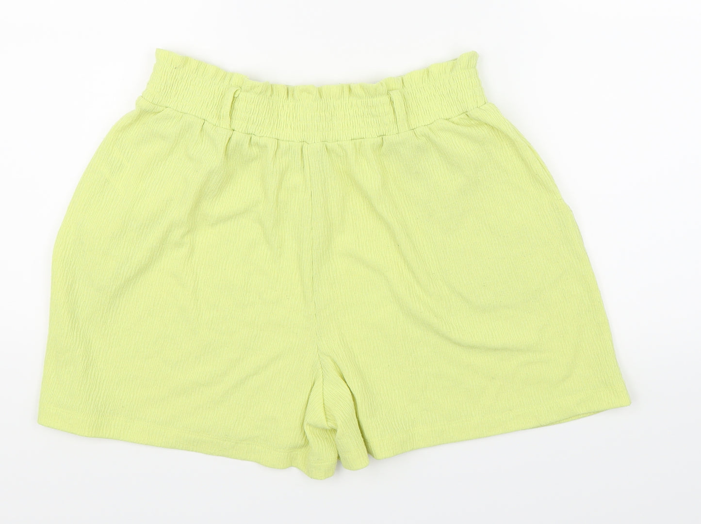 F&F Womens Yellow   Paperbag Shorts Size 10