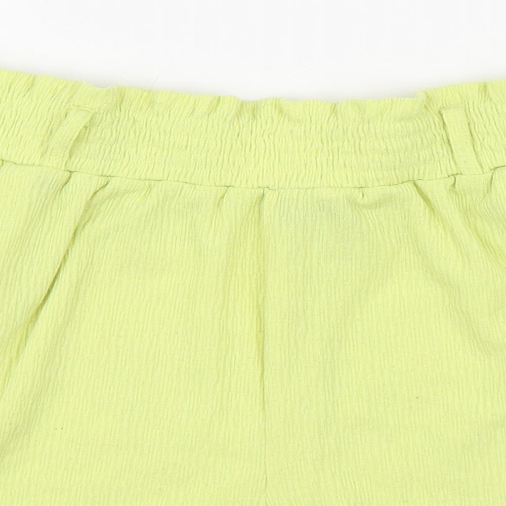 F&F Womens Yellow   Paperbag Shorts Size 10
