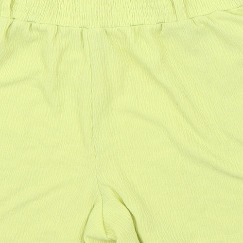 F&F Womens Yellow   Paperbag Shorts Size 10