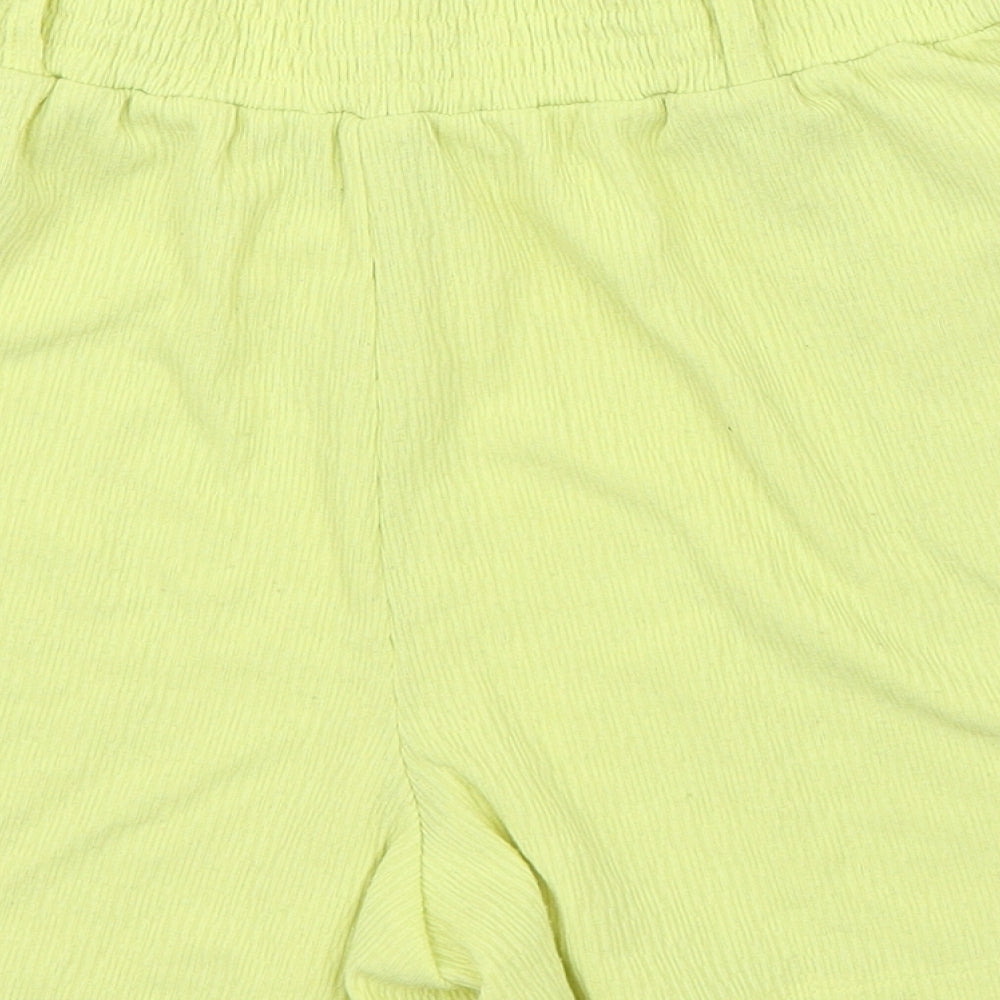F&F Womens Yellow   Paperbag Shorts Size 10