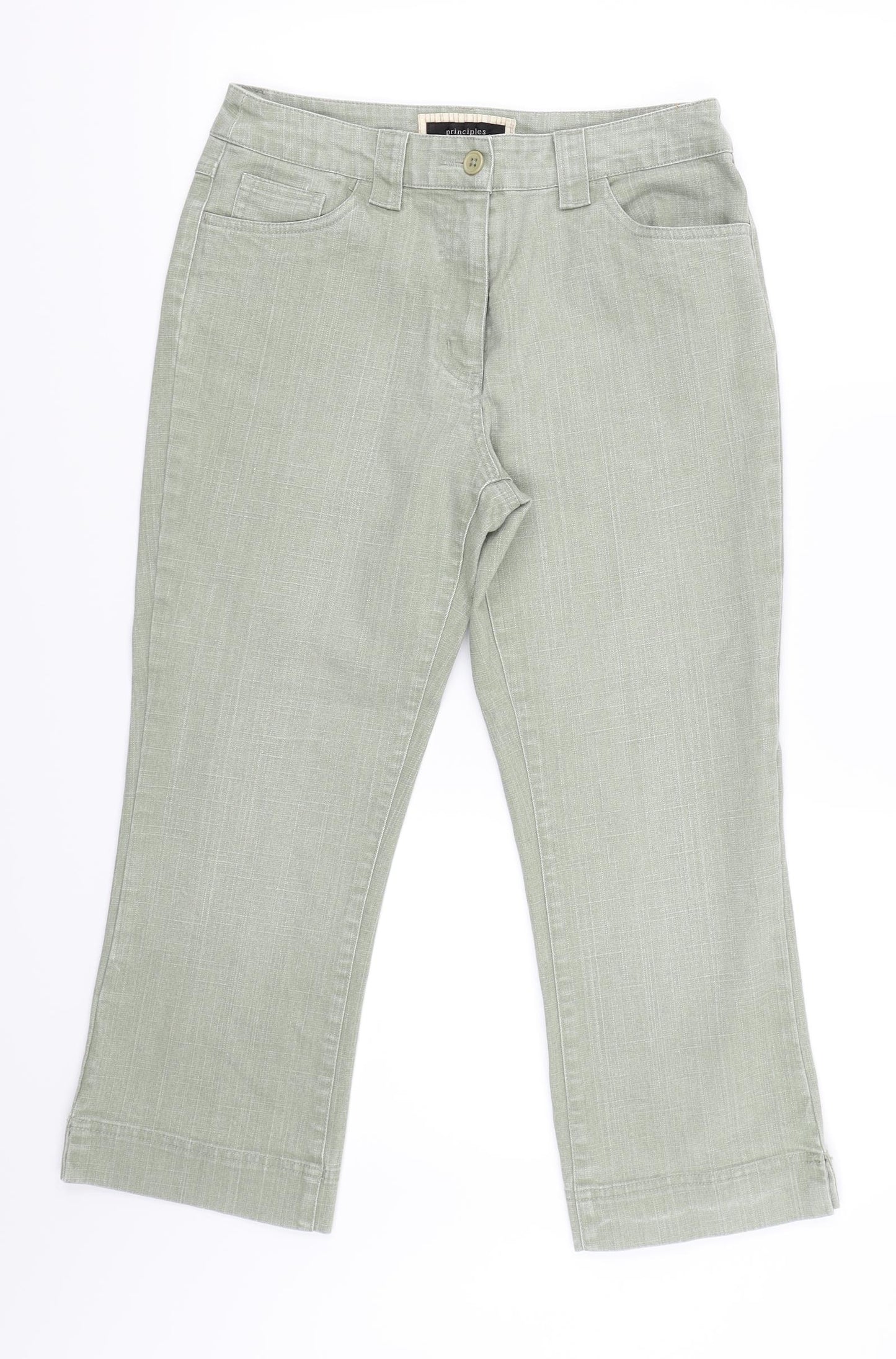 Principles Womens Green   Cropped Jeans Size 10 L20.5 in