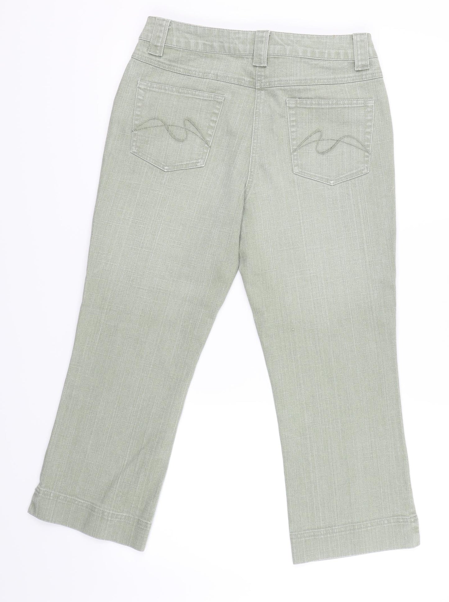Principles Womens Green   Cropped Jeans Size 10 L20.5 in