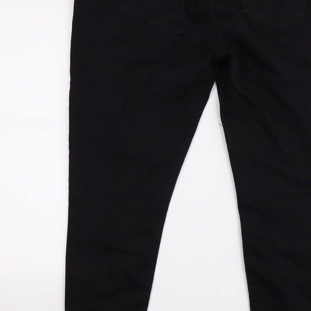 TU Womens Black  Denim Jegging Leggings Size 14 L26 in