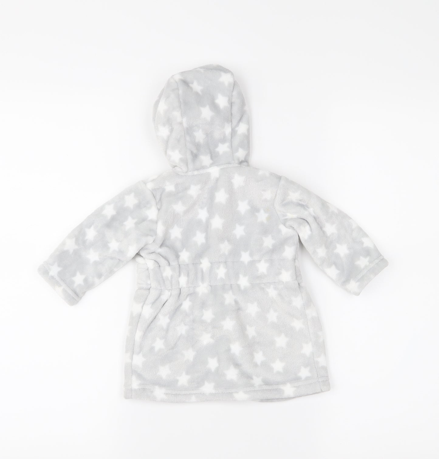 Disney Baby Grey  Fleece  Robe Size 0-3 Months  - Dumbo