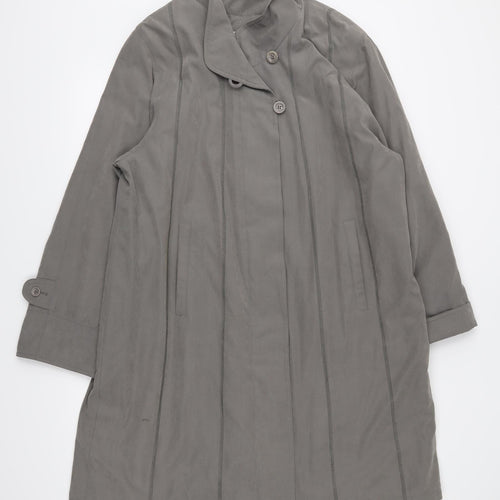 London Fog Womens Grey   Overcoat Coat Size 16