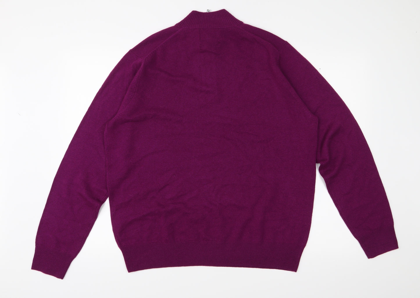 Blue Harbour Mens Purple  Knit Pullover Jumper Size L