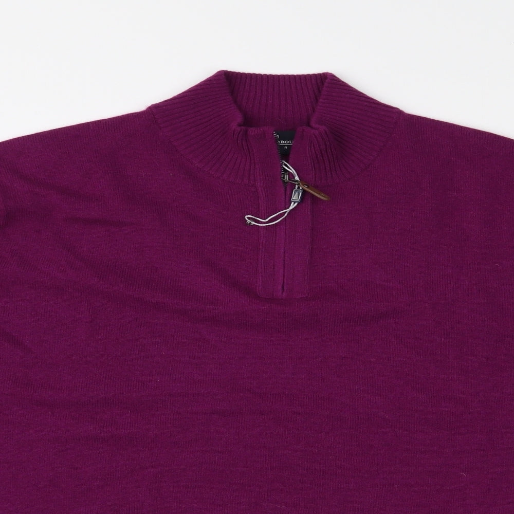 Blue Harbour Mens Purple  Knit Pullover Jumper Size L