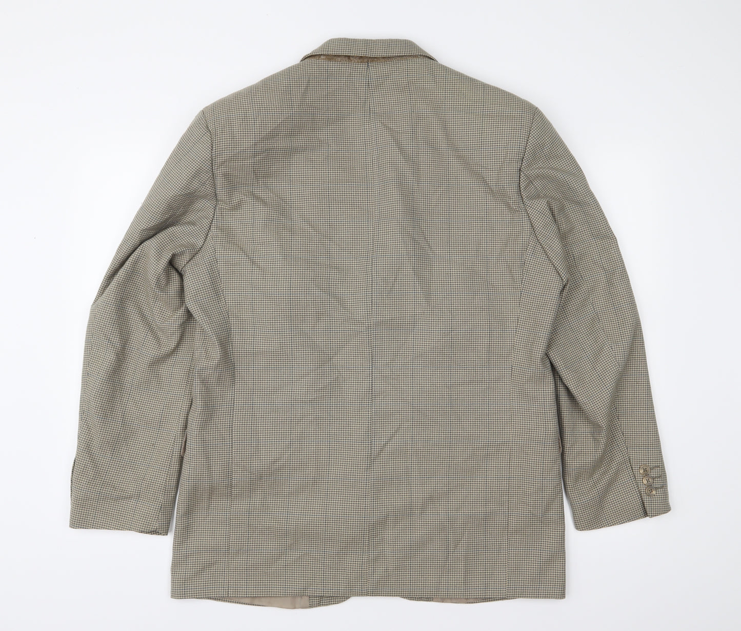 Savanti Mens Brown Houndstooth  Jacket Sport Coat Size 40