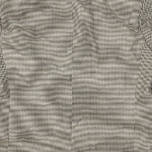 Savanti Mens Brown Houndstooth  Jacket Sport Coat Size 40