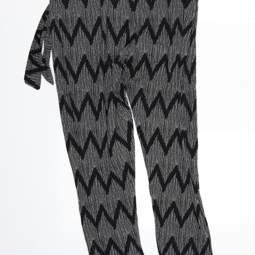 George Womens Black Geometric  Trousers  Size 16 L24 in