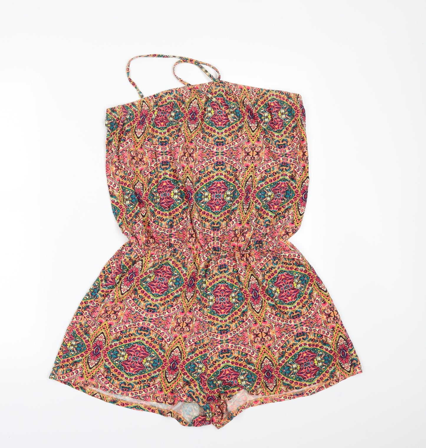 Matalan Womens Multicoloured Floral  Playsuit One-Piece Size M