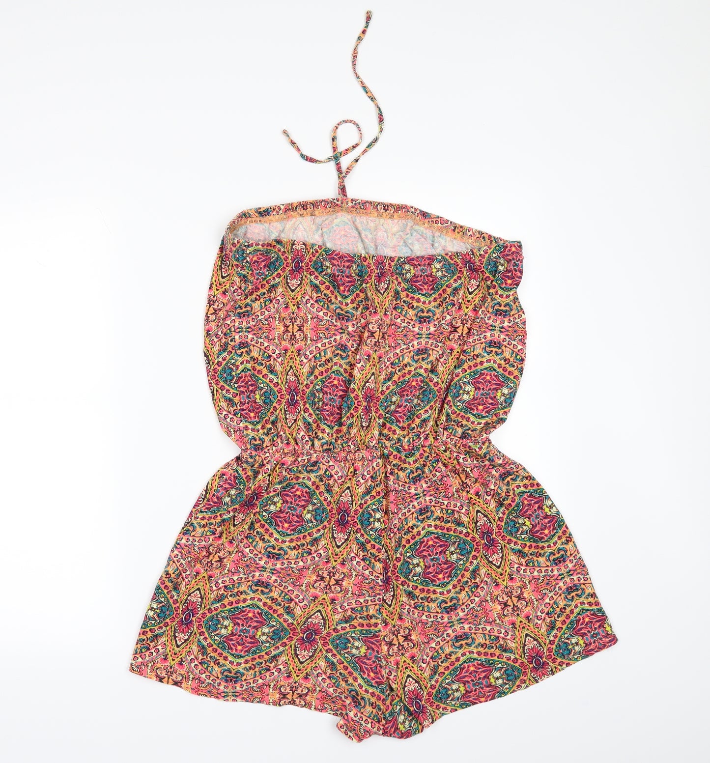 Matalan Womens Multicoloured Floral  Playsuit One-Piece Size M