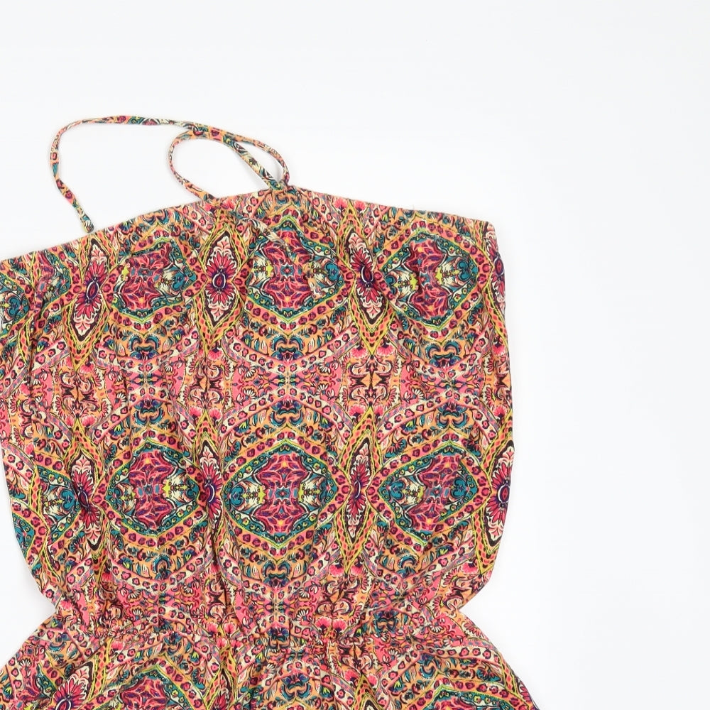 Matalan Womens Multicoloured Floral  Playsuit One-Piece Size M