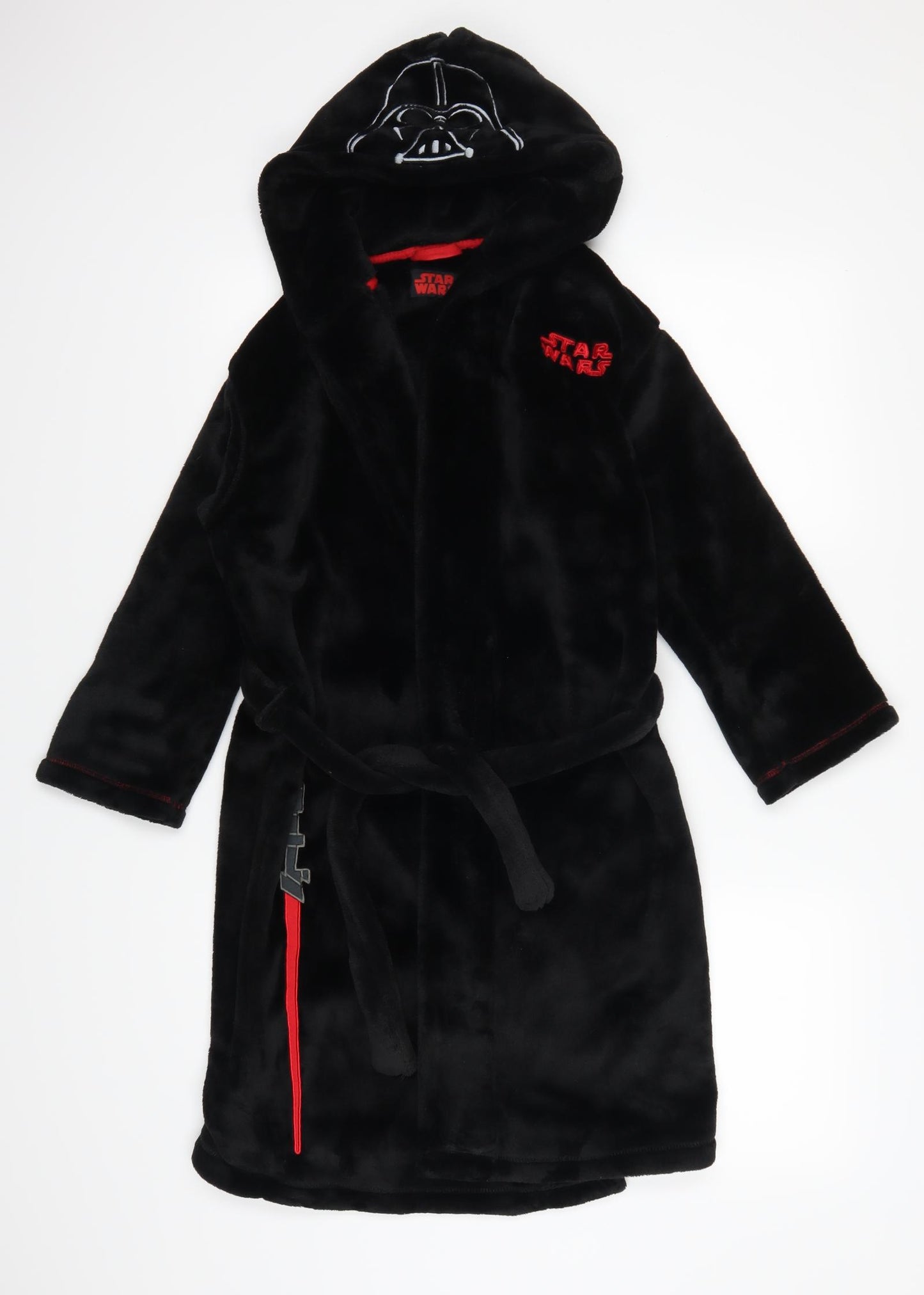 Marks and Spencer Boys Black Solid Fleece  Robe Size 9-10 Years  - Darth Vader Star Wars