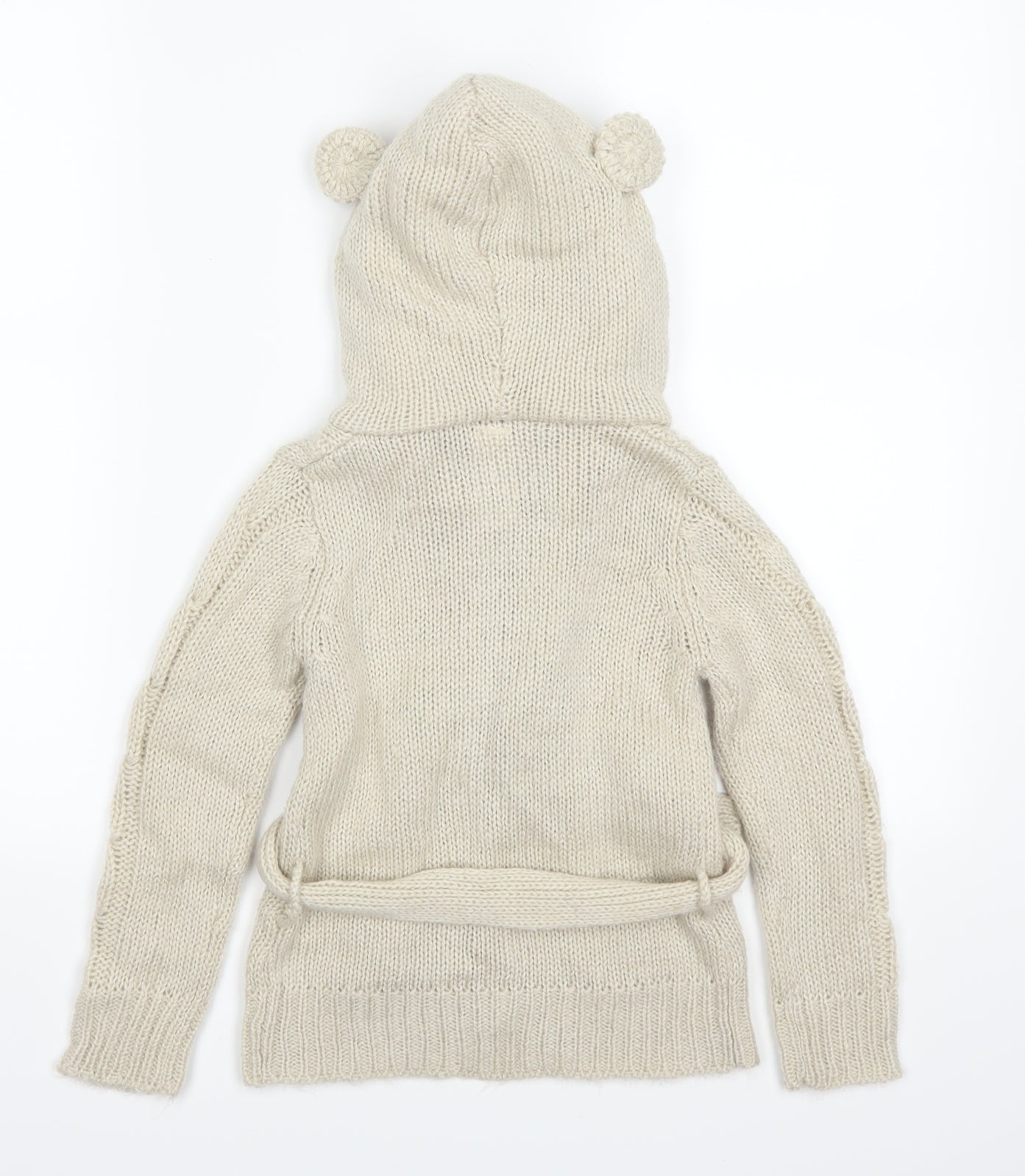 Palomino Girls Beige   Cardigan Jumper Size 4 Years  - Ears on Hood