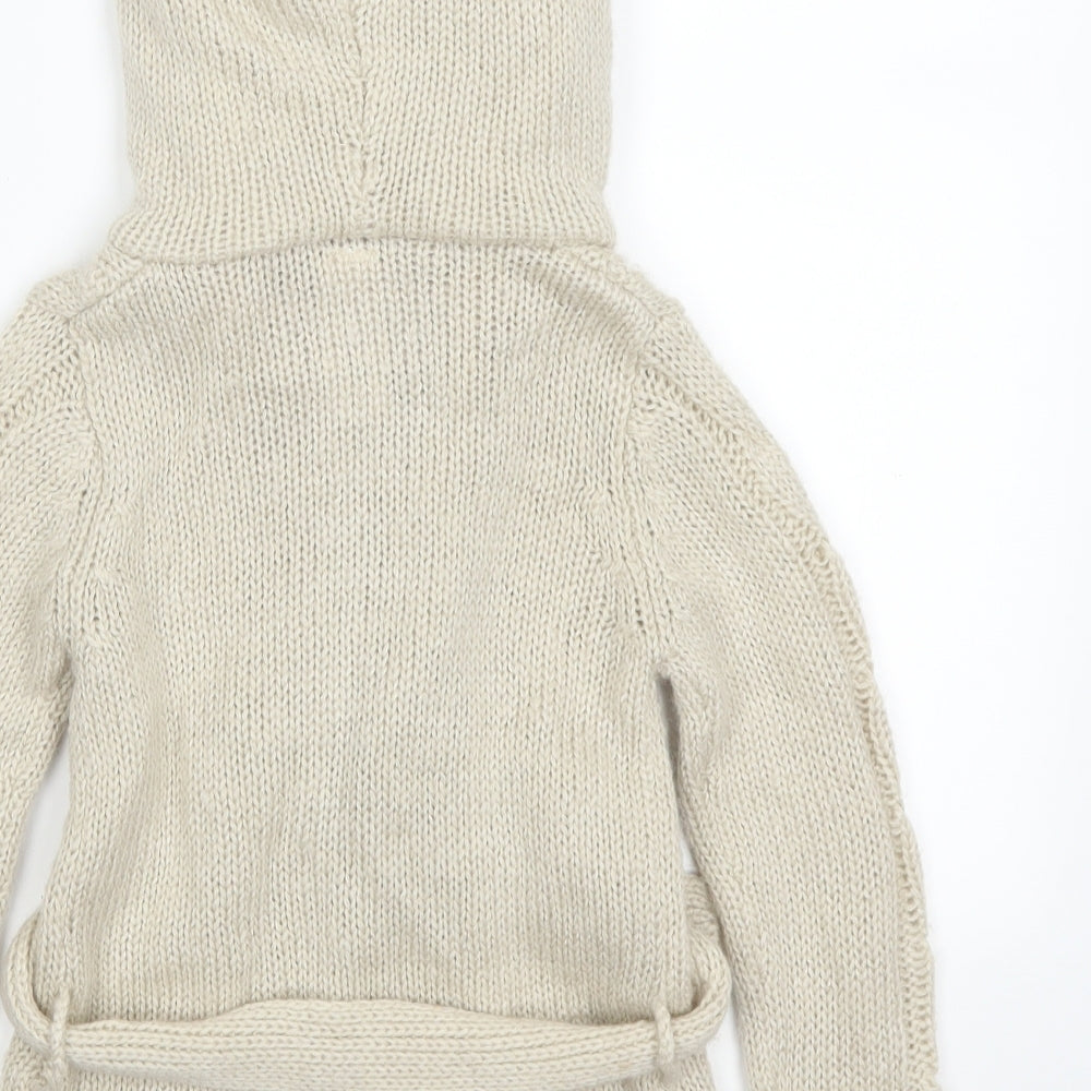 Palomino Girls Beige   Cardigan Jumper Size 4 Years  - Ears on Hood