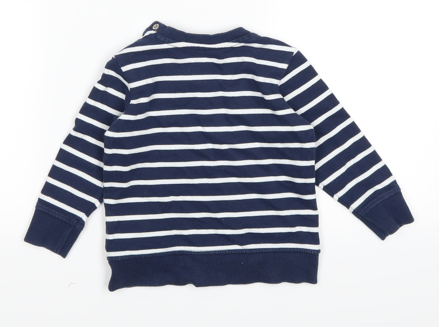 H&M Baby Blue Striped  Basic T-Shirt Size 12-18 Months