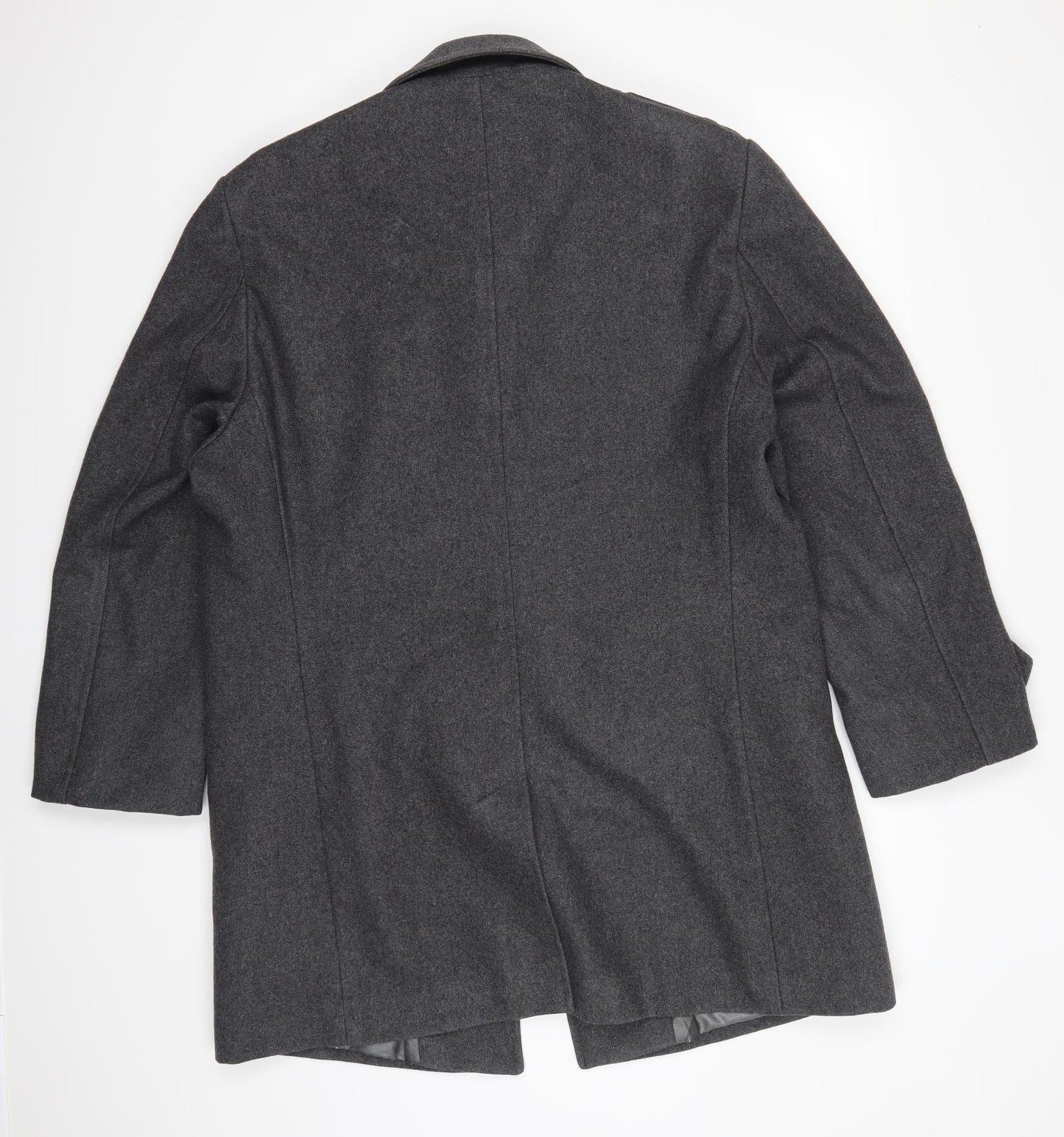 Marks and Spencer Mens Grey   Pea Coat Coat Size L