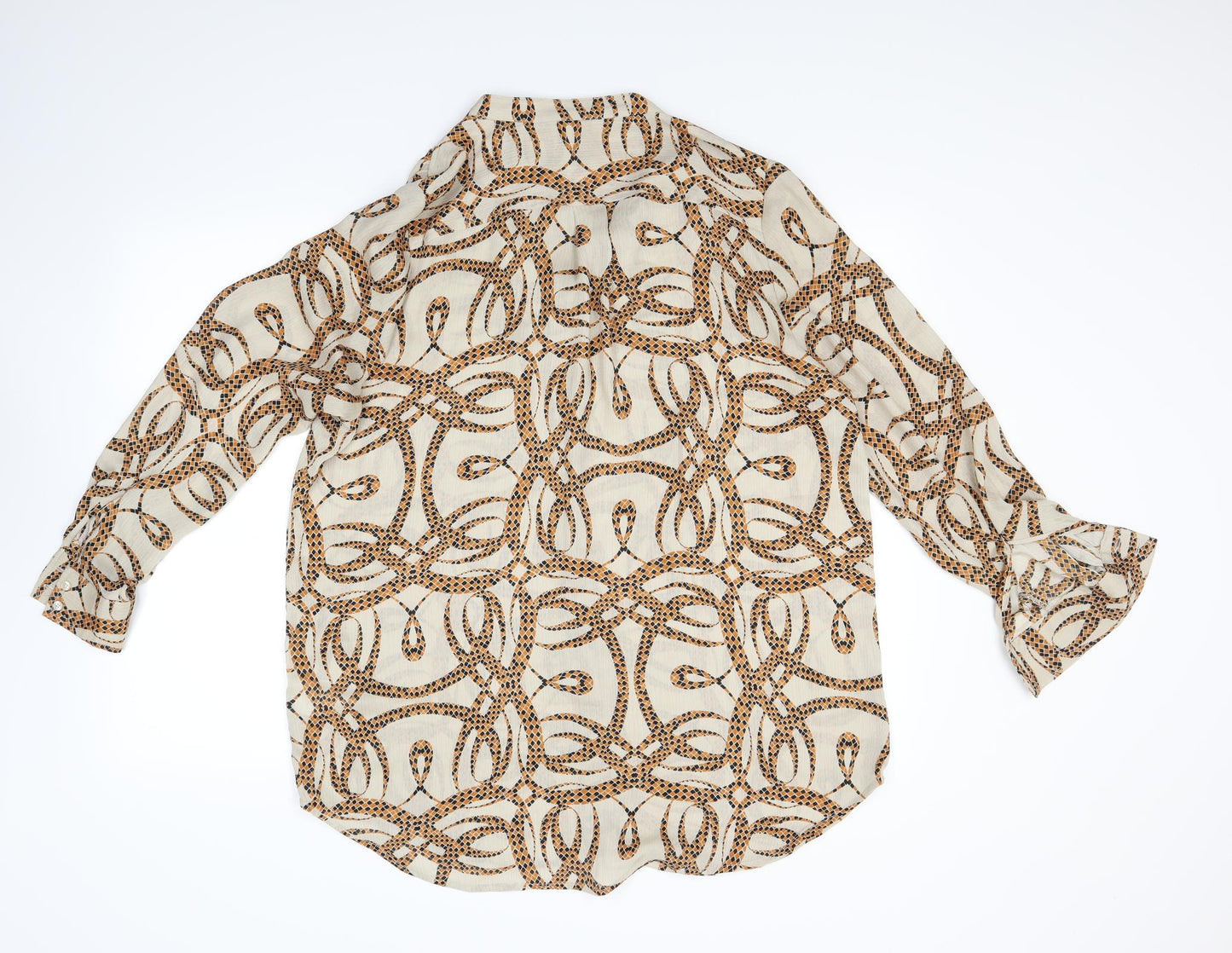 H&M Womens Brown   Basic Blouse Size 14