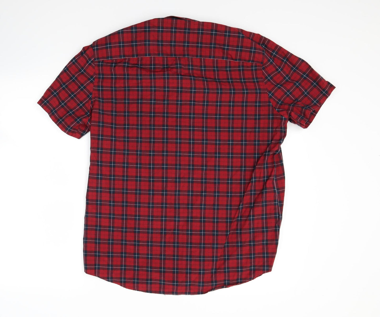River Island Mens Red Check   Button-Up Size L