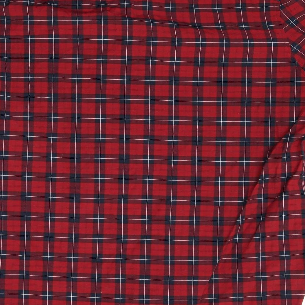River Island Mens Red Check   Button-Up Size L