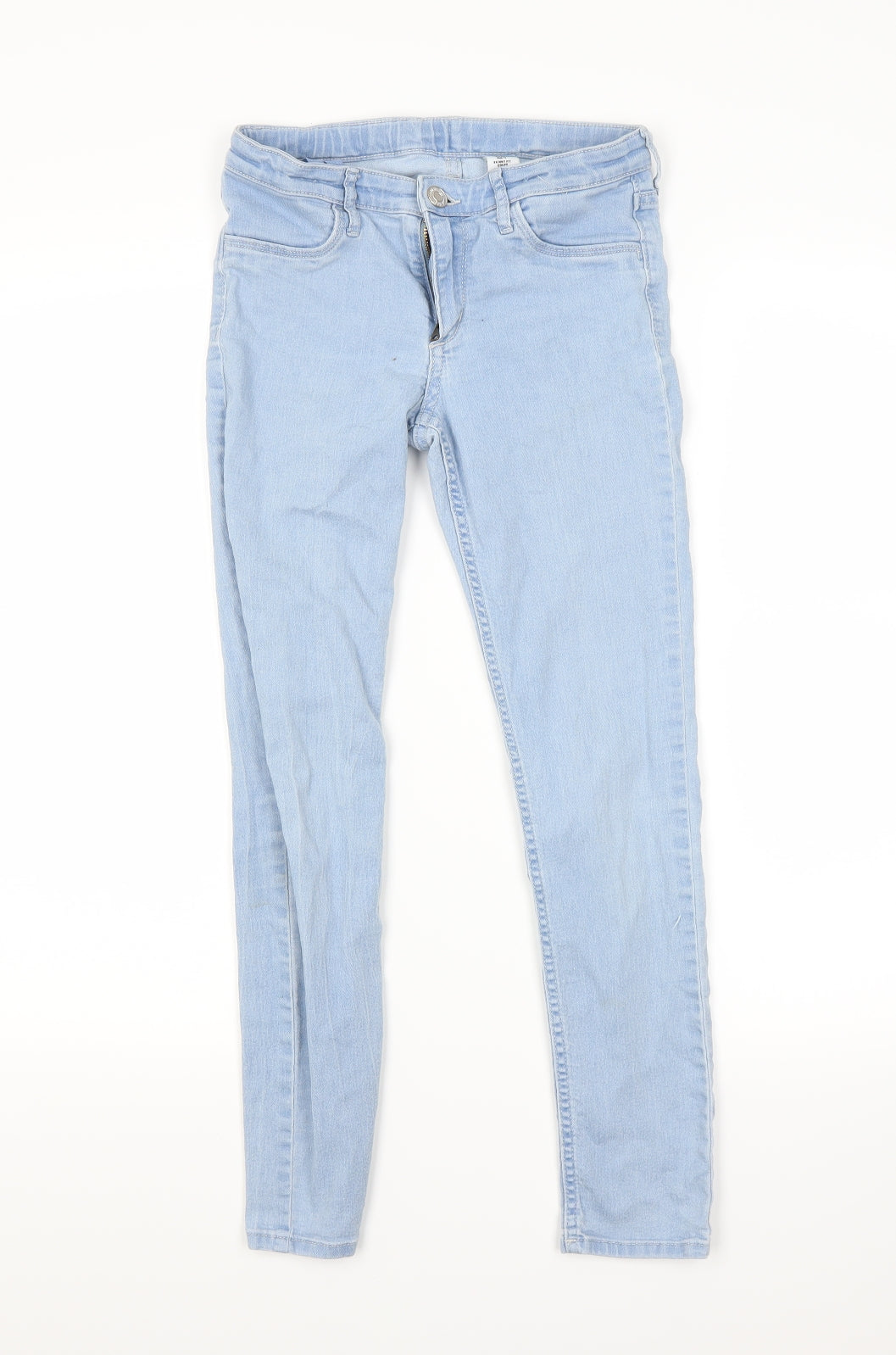 H&M Girls Blue  Denim Skinny Jeans Size 8-9 Years