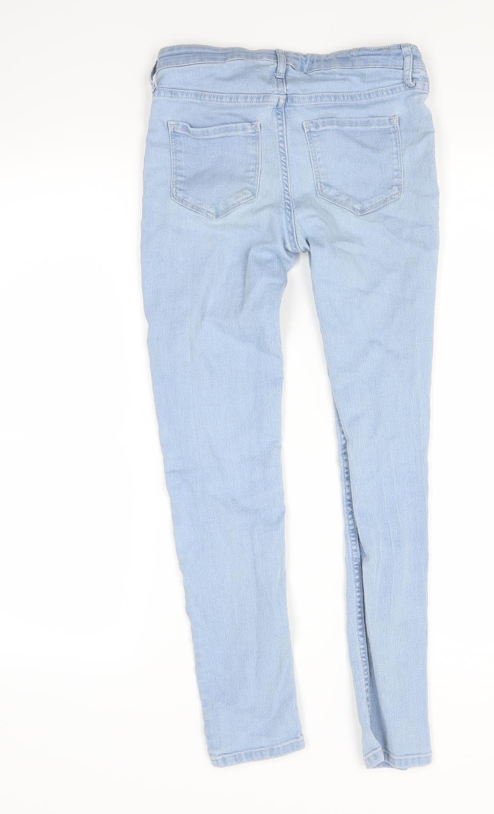 H&M Girls Blue  Denim Skinny Jeans Size 8-9 Years