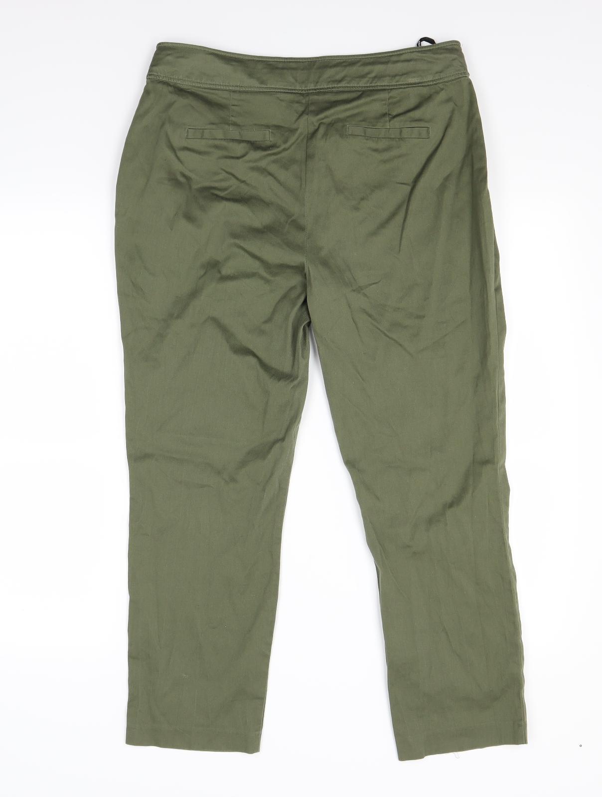 Dorothy Perkins Womens Green   Capri Trousers Size 12 L23 in